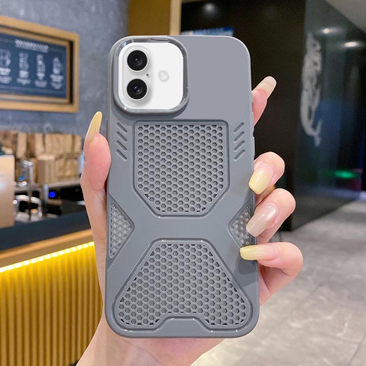 For iPhone 16 X Armor Heat Dissipation TPU Phone Case