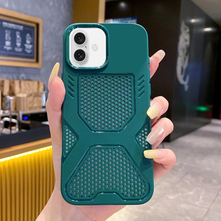 For iPhone 16 X Armor Heat Dissipation TPU Phone Case