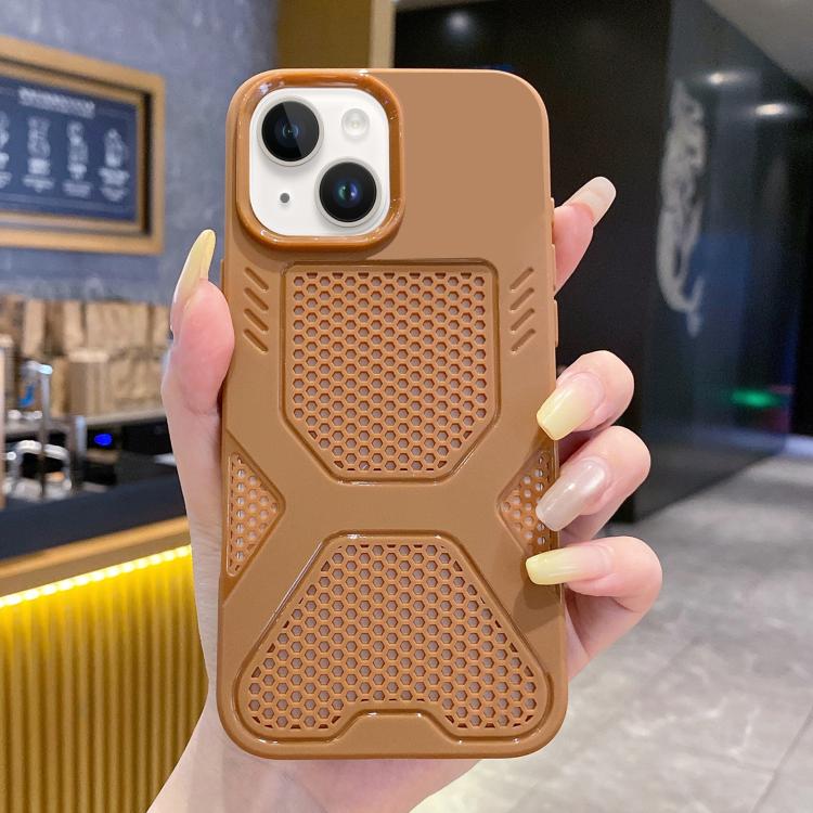 For iPhone 15 X Armor Heat Dissipation TPU Phone Case