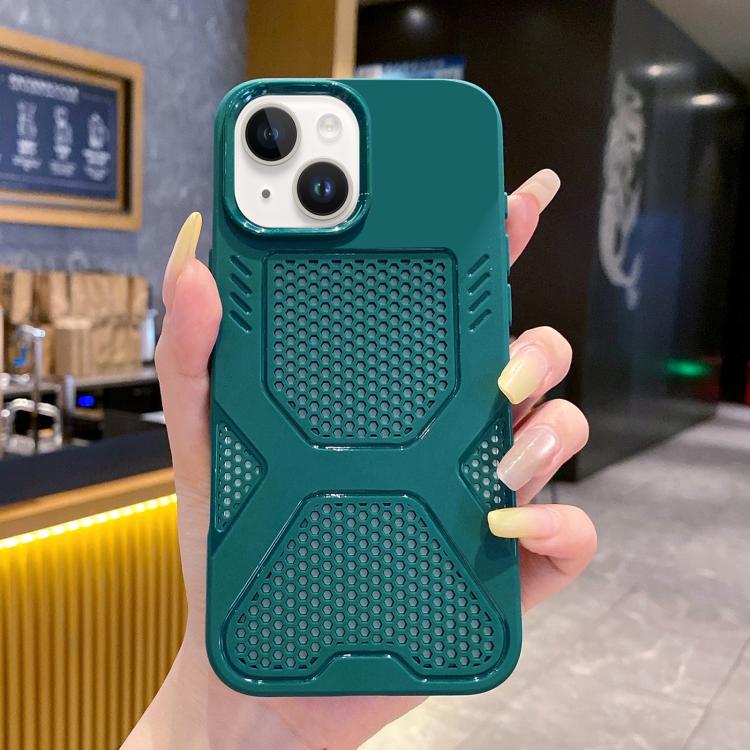 For iPhone 15 X Armor Heat Dissipation TPU Phone Case