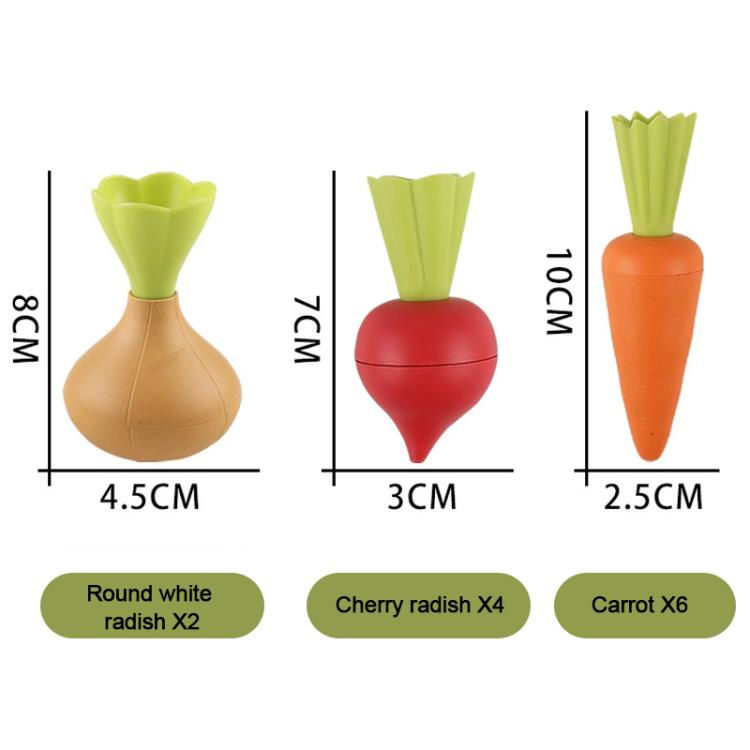Wheat Straw Simulation Vegetable Planting Children Pretend Play Early Education Toy