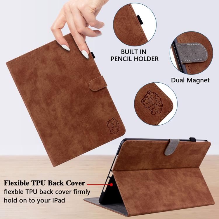 For OPPO Pad Mini 8.8 inch 2026 Embossed Tiger Pattern Leather Tablet Case