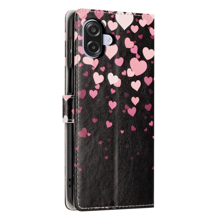 For Galaxy A06 5G / A07 5G Colorful Painting Vegan Leather Phone Case with Lanyard