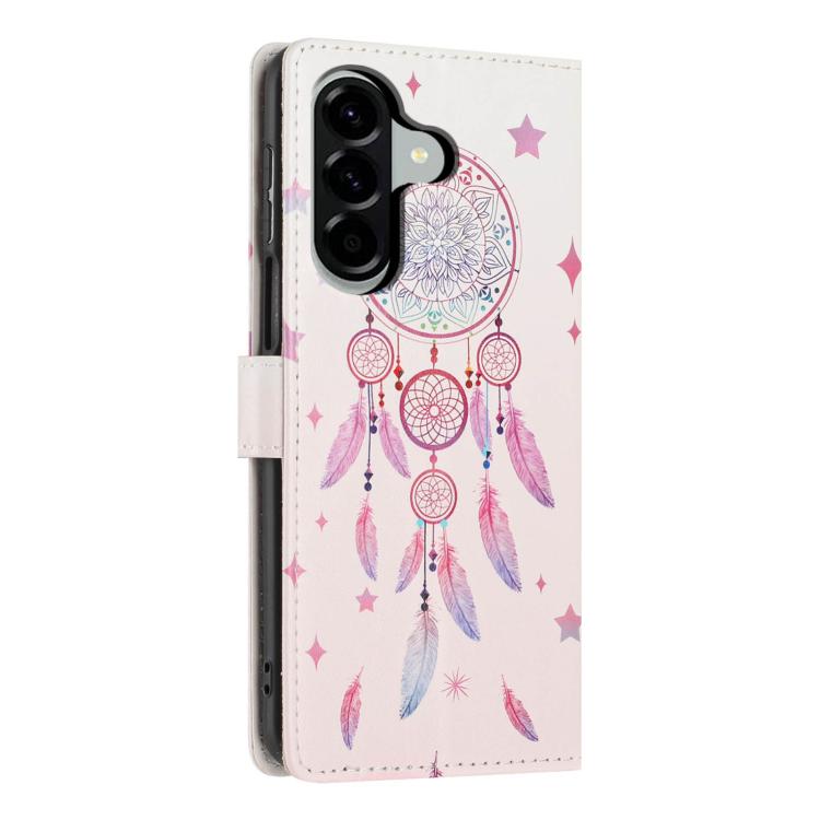 For Galaxy A36 5G Colorful Painting Vegan Leather Phone Case with Lanyard