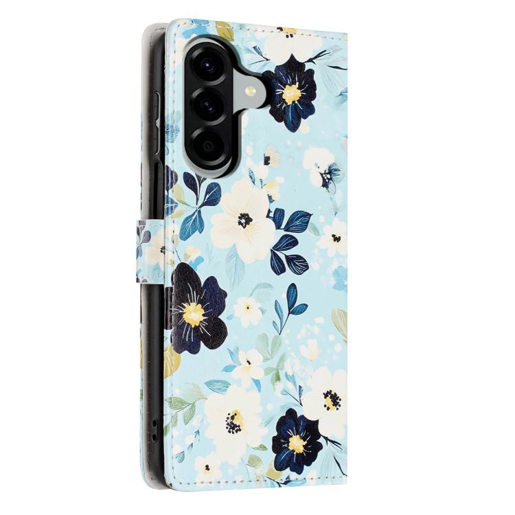 For Galaxy A05s Colorful Painting Vegan Leather Phone Case with Lanyard