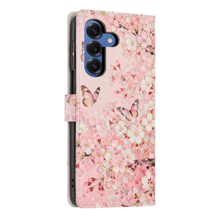 For Galaxy S26+ 5G Colorful Painting Vegan Leather Phone Case with Lanyard