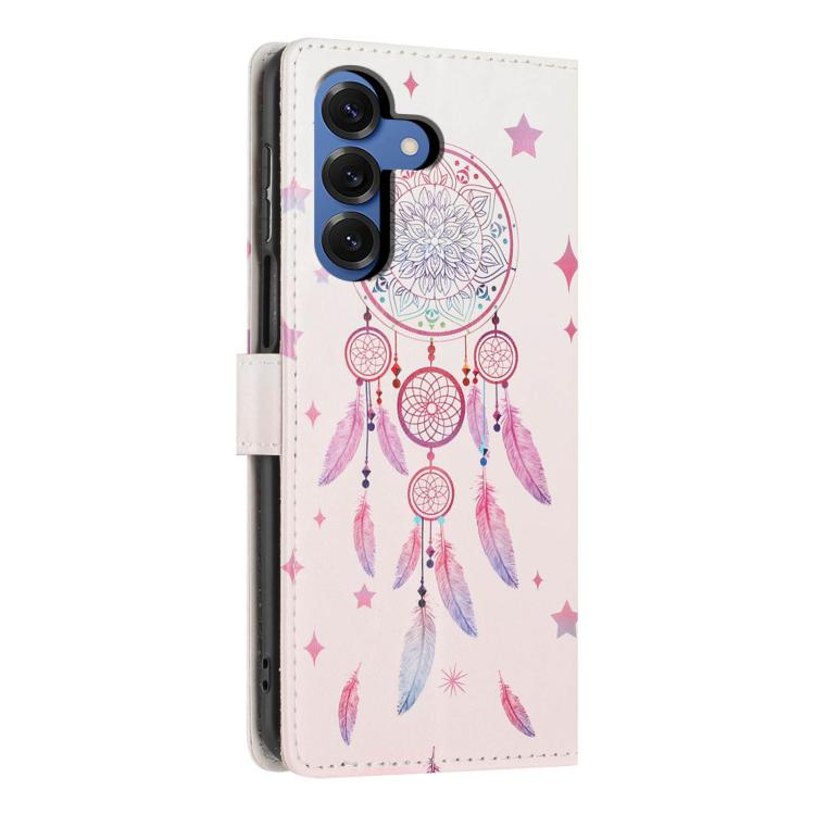 For Galaxy S26+ 5G Colorful Painting Vegan Leather Phone Case with Lanyard