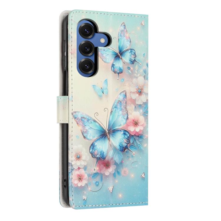 For Galaxy S26+ 5G Colorful Painting Vegan Leather Phone Case with Lanyard