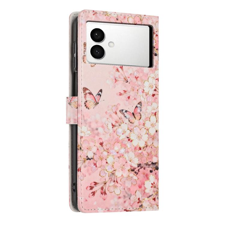 For Galaxy S26 Edge 5G Colorful Painting Vegan Leather Phone Case with Lanyard