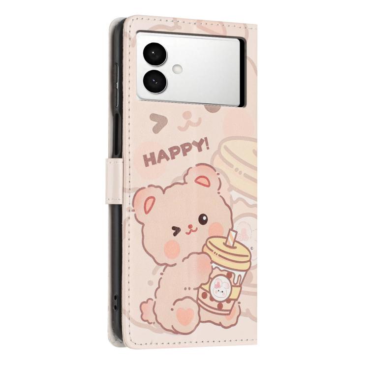 For Galaxy S26 Edge 5G Colorful Painting Vegan Leather Phone Case with Lanyard
