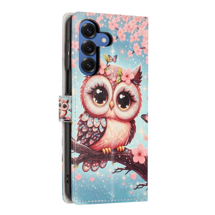 For Galaxy S26 5G Colorful Painting Vegan Leather Phone Case with Lanyard