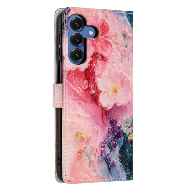 For Galaxy S26 5G Colorful Painting Vegan Leather Phone Case with Lanyard
