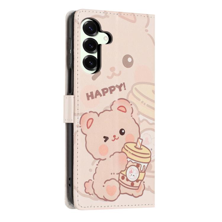 For Galaxy S25+ 5G Colorful Painting Vegan Leather Phone Case with Lanyard