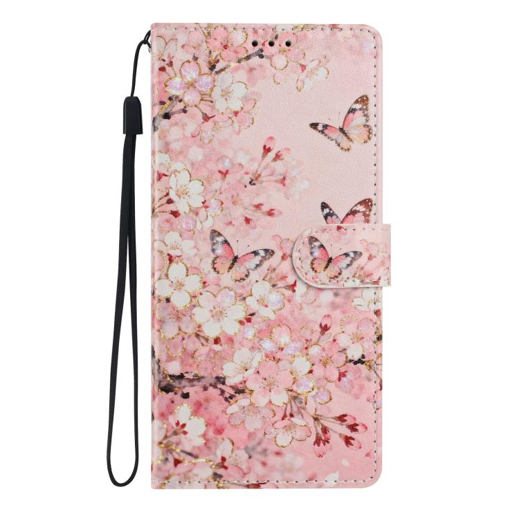 For Galaxy S23 FE 5G Colorful Painting Vegan Leather Phone Case with Lanyard