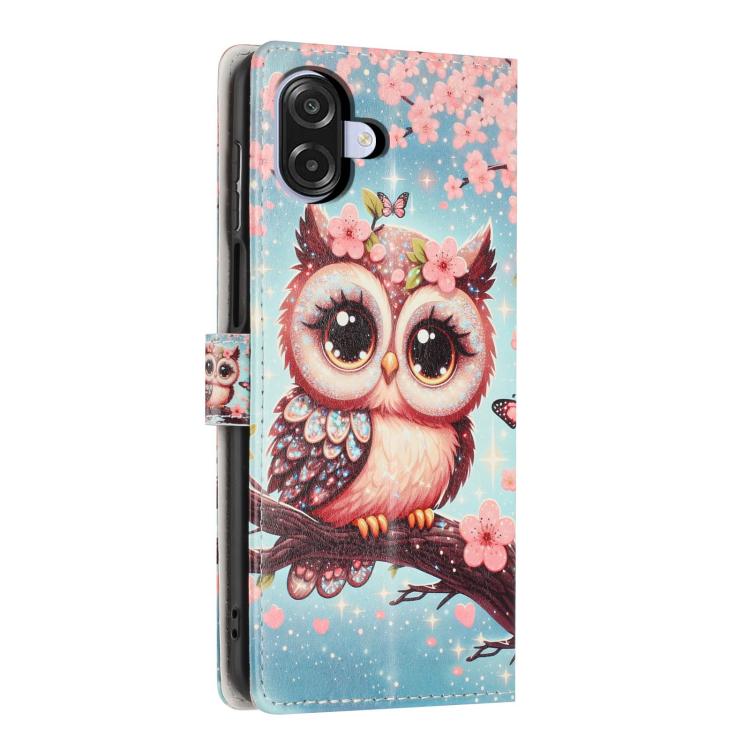For Galaxy M06 5G Colorful Painting Vegan Leather Phone Case with Lanyard