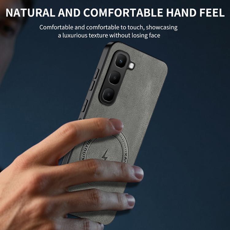 For Infinix Hot 70 WANLONFENG SD Series Nappa Texture Magnetic Phone Case