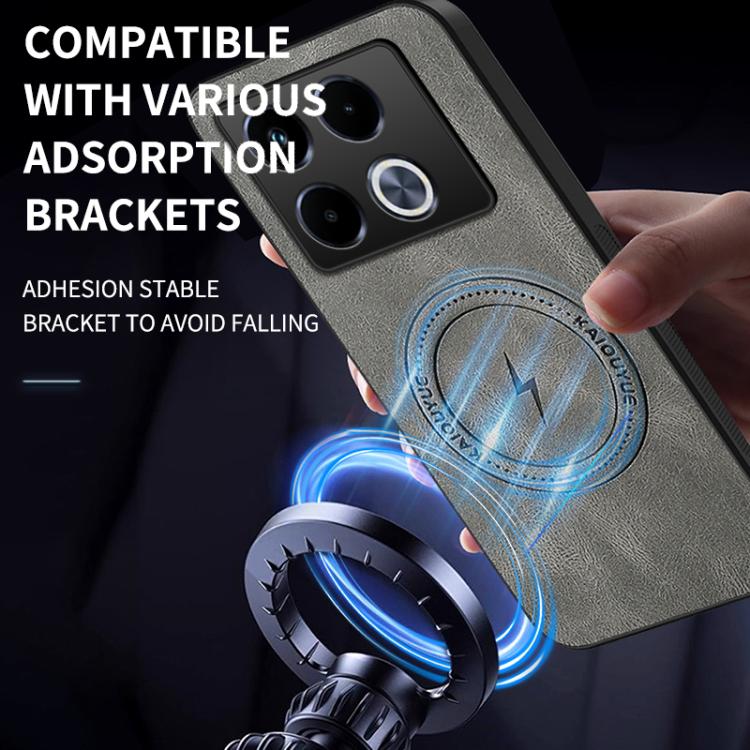 For Infinix Note 40 4G WANLONFENG SD Series Nappa Texture Magnetic Phone Case
