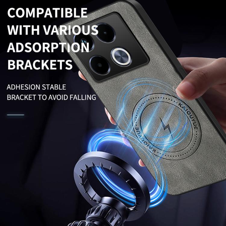 For Infinix Note 40 5G WANLONFENG SD Series Nappa Texture Magnetic Phone Case