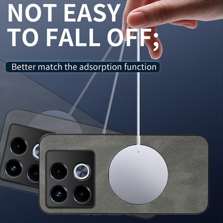 For Infinix Note 40 5G WANLONFENG SD Series Nappa Texture Magnetic Phone Case