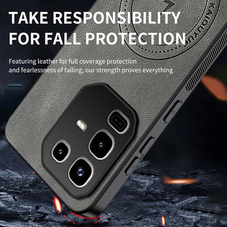 For Infinix Note 50 Pro+ 5G WANLONFENG SD Series Nappa Texture Magnetic Phone Case