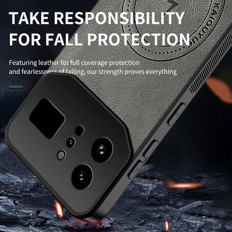 For Infinix Note 60 Ultra 5G WANLONFENG SD Series Nappa Texture Magnetic Phone Case