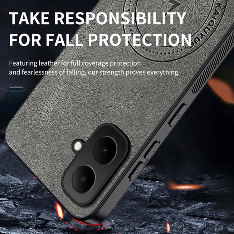 For Infinix Smart 10 WANLONFENG SD Series Nappa Texture Magnetic Phone Case