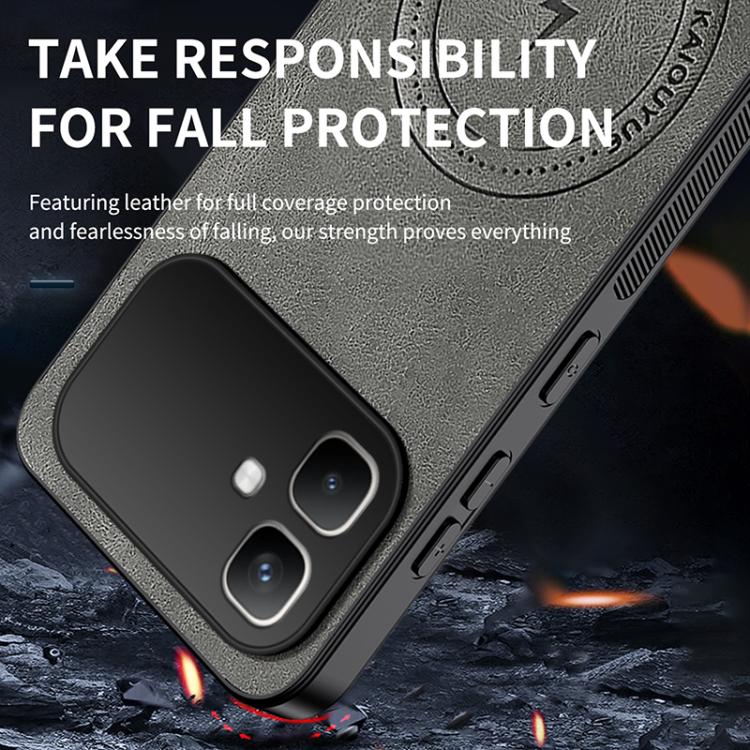 For Infinix Smart 20 4G WANLONFENG SD Series Nappa Texture Magnetic Phone Case