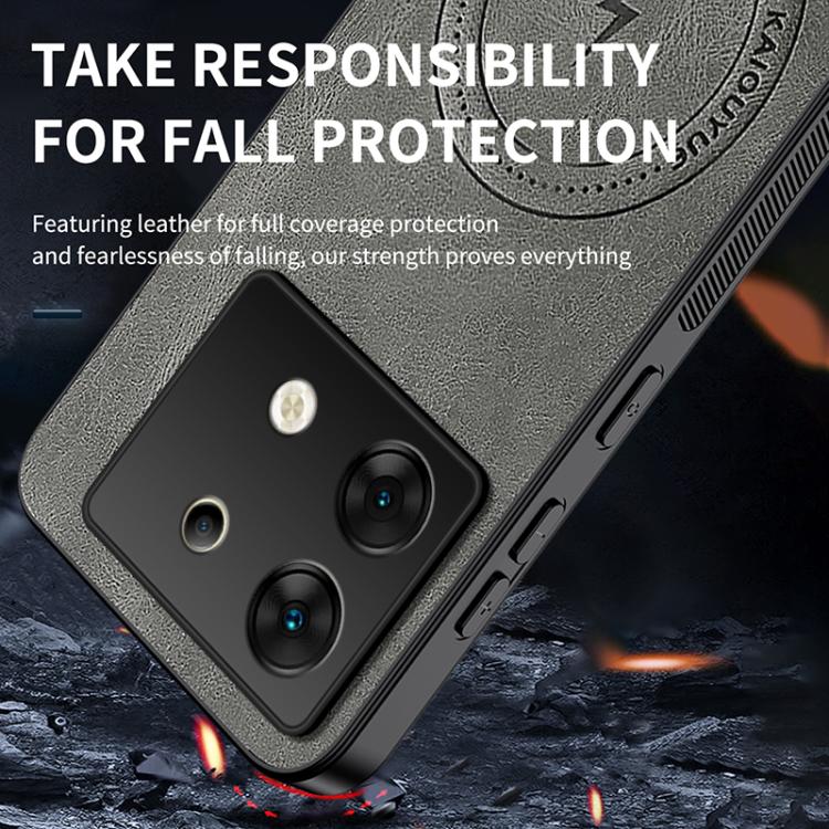 For Infinix Zero 30 5G WANLONFENG SD Series Nappa Texture Magnetic Phone Case