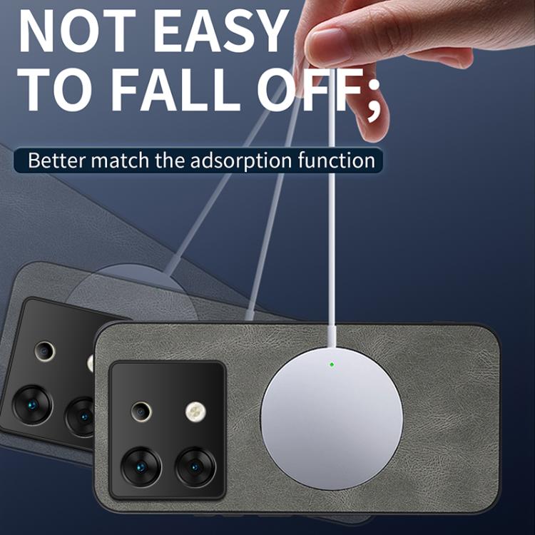 For Infinix Zero 30 5G WANLONFENG SD Series Nappa Texture Magnetic Phone Case