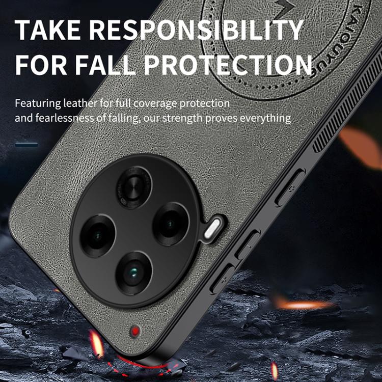 For Tecno Camon 30 5G WANLONFENG SD Series Nappa Texture Magnetic Phone Case