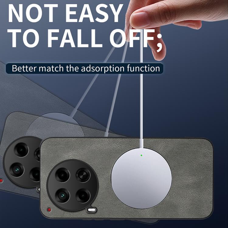For Tecno Camon 30 5G WANLONFENG SD Series Nappa Texture Magnetic Phone Case