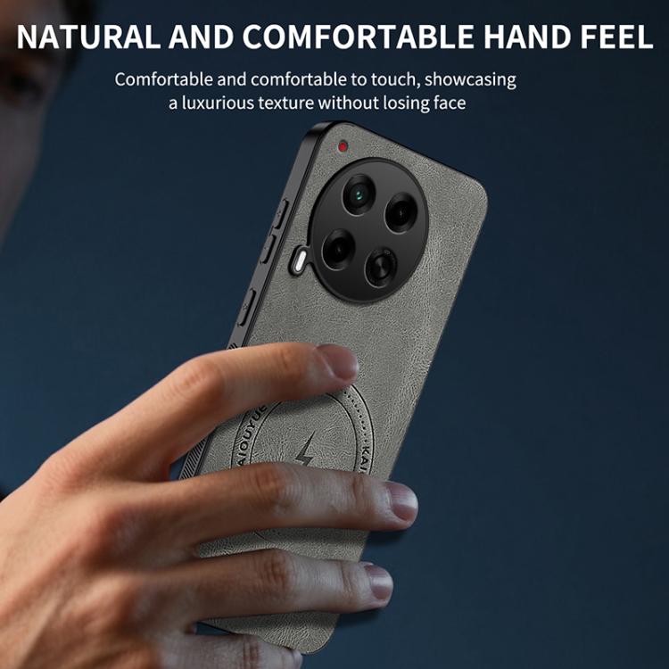 For Tecno Camon 30 5G WANLONFENG SD Series Nappa Texture Magnetic Phone Case