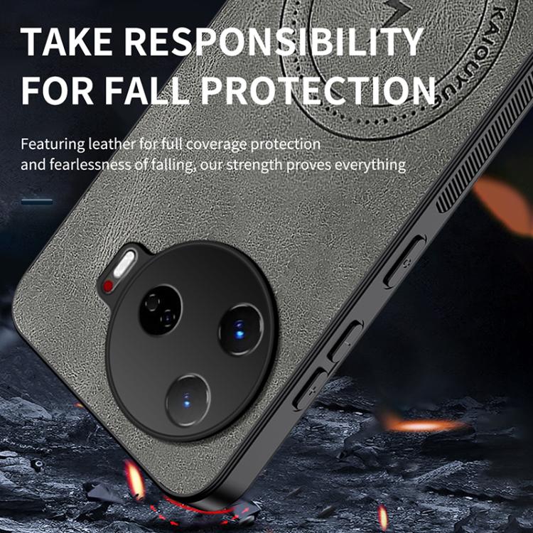 For Tecno Camon 30 Pro 5G WANLONFENG SD Series Nappa Texture Magnetic Phone Case