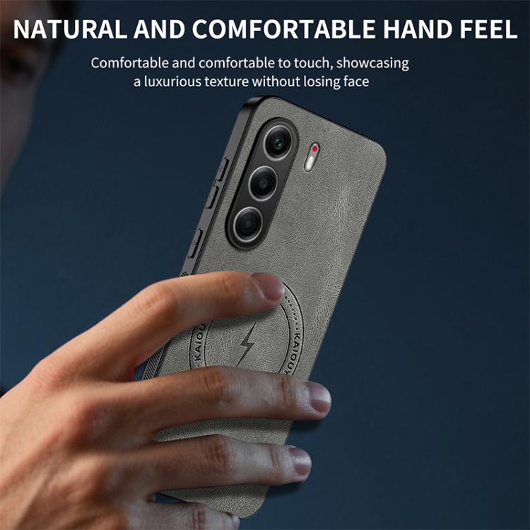 For Tecno Camon 40 4G WANLONFENG SD Series Nappa Texture Magnetic Phone Case