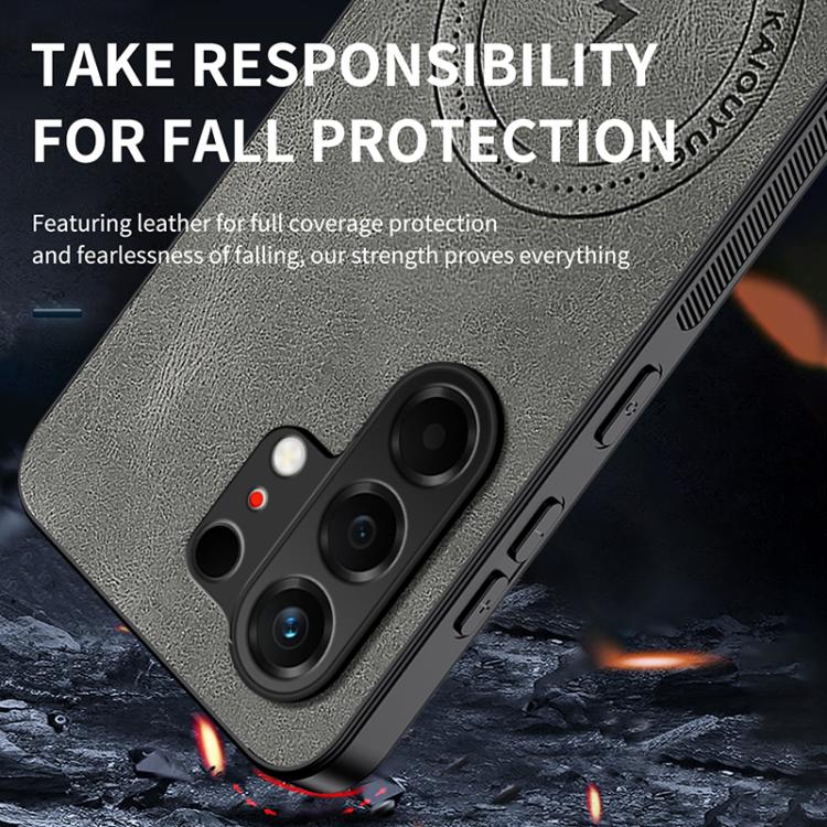For Tecno Camon 50 Pro 4G WANLONFENG SD Series Nappa Texture Magnetic Phone Case