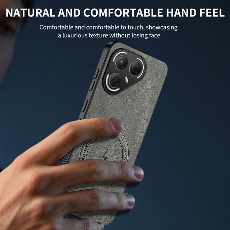 For Tecno Pova 7 5G WANLONFENG SD Series Nappa Texture Magnetic Phone Case
