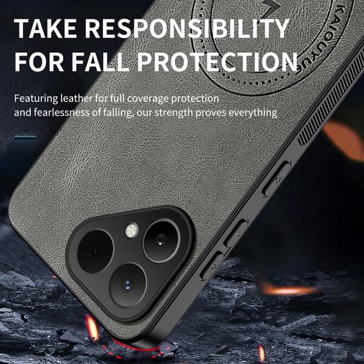 For Tecno Pova Curve 2 WANLONFENG SD Series Nappa Texture Magnetic Phone Case