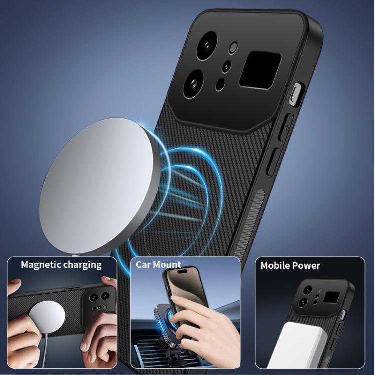 For Infinix Note 60 Ultra 5G WANLONFENG TQ Series Magnetic Carbon Fiber Texture PC Hybrid TPU Phone Case