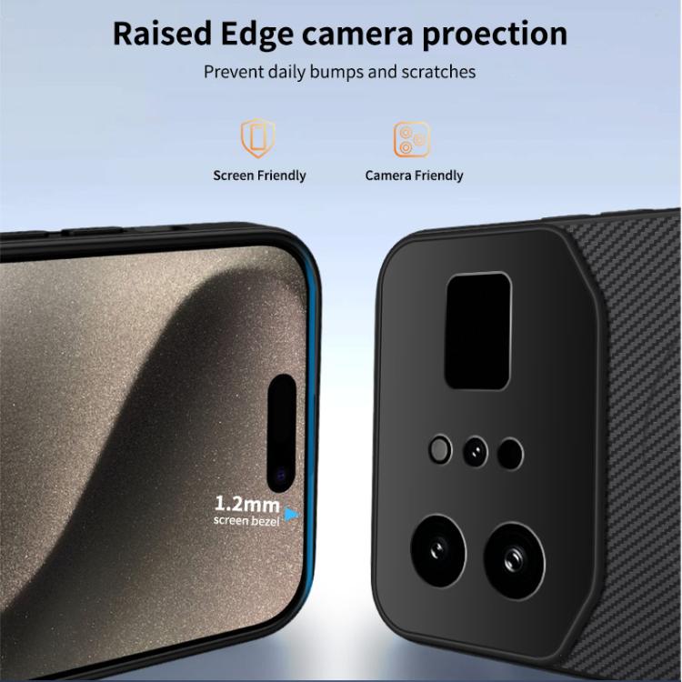 For Infinix Note 60 Ultra 5G WANLONFENG TQ Series Magnetic Carbon Fiber Texture PC Hybrid TPU Phone Case