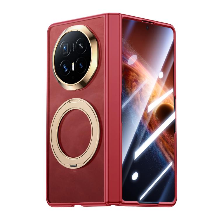 For Honor Magic V6 Integrated Matte Skin Feel Phone Case with Rotating Holder