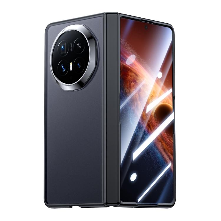 For Honor Magic V6 Integrated Matte Skin Feel Plating Lens Frame Phone Case