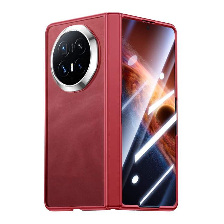 For Honor Magic V6 Integrated Matte Skin Feel Plating Lens Frame Phone Case