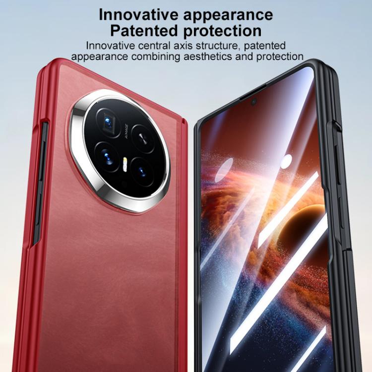For Honor Magic V6 Integrated Matte Skin Feel Plating Lens Frame Phone Case