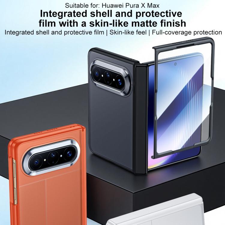 For Huawei Pura X Max Integrated Matte Skin Feel Magnetic Axis Phone Case