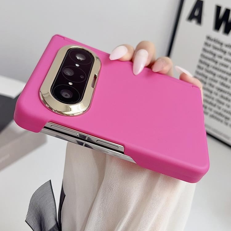 For Huawei Pura X Max Lens-Frame Shield Skin Feel Dual-Hinge Magnetic Phone Case