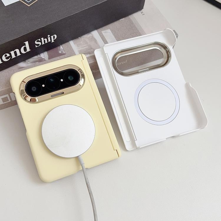 For Huawei Pura X Max Lens-Frame Shield Skin Feel Dual-Hinge Magnetic Phone Case