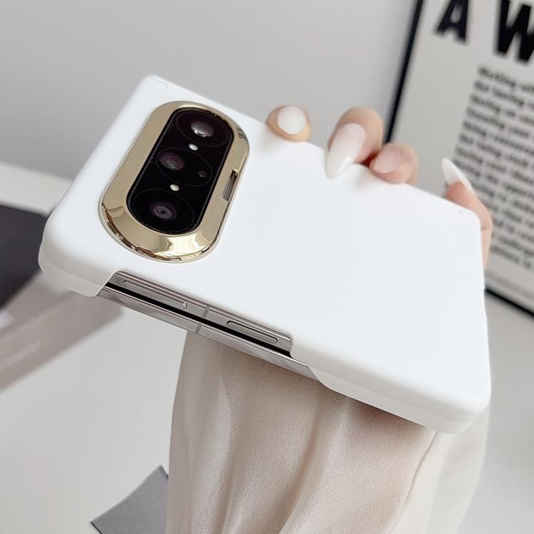 For Huawei Pura X Max Lens-Frame Shield Skin Feel Dual-Hinge Magnetic Phone Case