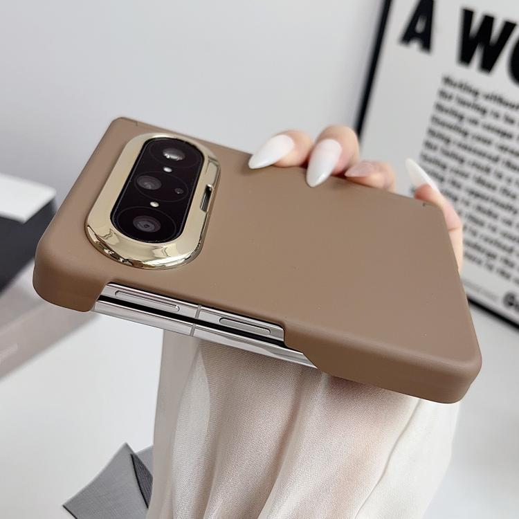 For Huawei Pura X Max Lens-Frame Shield Skin Feel Dual-Hinge Magnetic Phone Case
