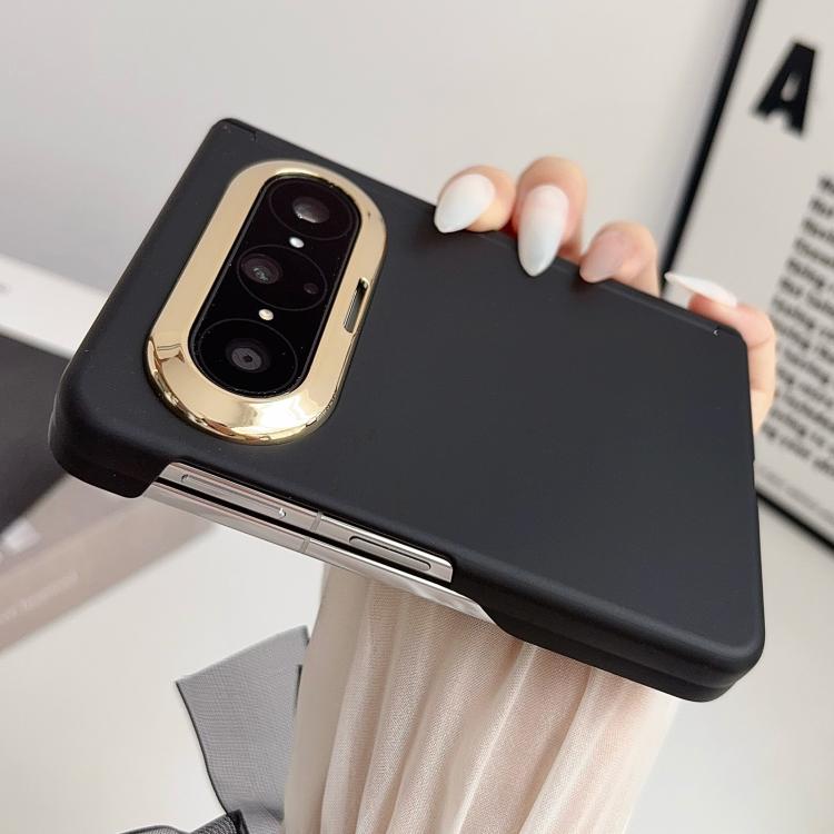 For Huawei Pura X Max Lens-Frame Shield Skin Feel Dual-Hinge Magnetic Phone Case