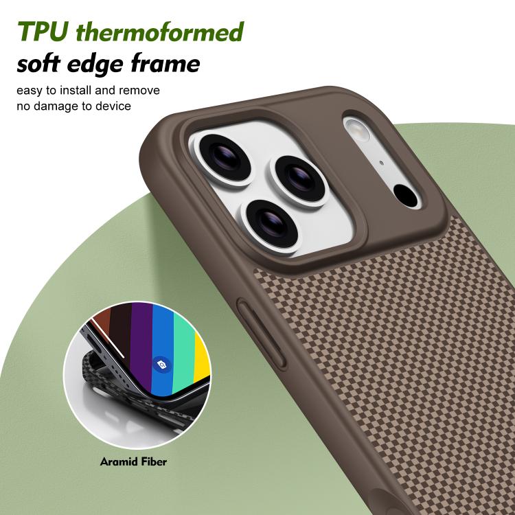 For iPhone 16 Pro Carbon Fiber Texture TPU Soft Edge Magnetic Shockproof Phone Case